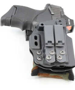 Cloudster Pillow Camo Mini holster wedge mounted on the back of an IWB holster