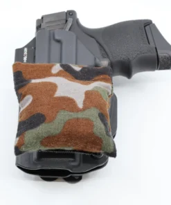 Cloudster Pillow Camo Mini holster wedge in front of an IWB holster