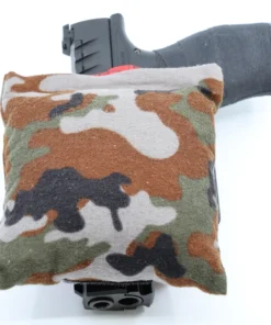 Cloudster Pillow Camo Monster holster wedge in front of an IWB holster