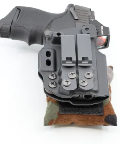 Cloudster Pillow Camo Standard holster wedge mounted on the back of an IWB holster