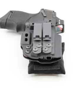 Cloudster Pillow Dark Mini holster wedge mounted on the back of an IWB holster