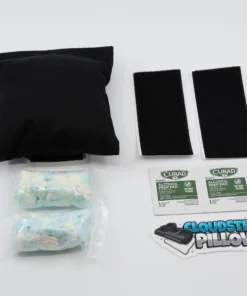 Cloudster Pillow Dark Monster (cotton blend cover) with everything that comes in the box
