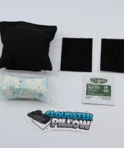 Cloudster Pillow Dark Standard (cotton blend cover) with everything that comes in the box