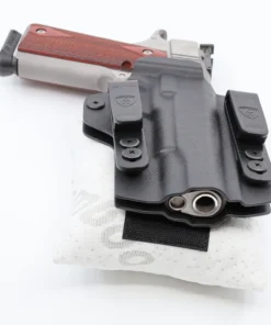 Cloudster Pillow White Monster holster wedge mounted on the back of a 1911 IWB holster