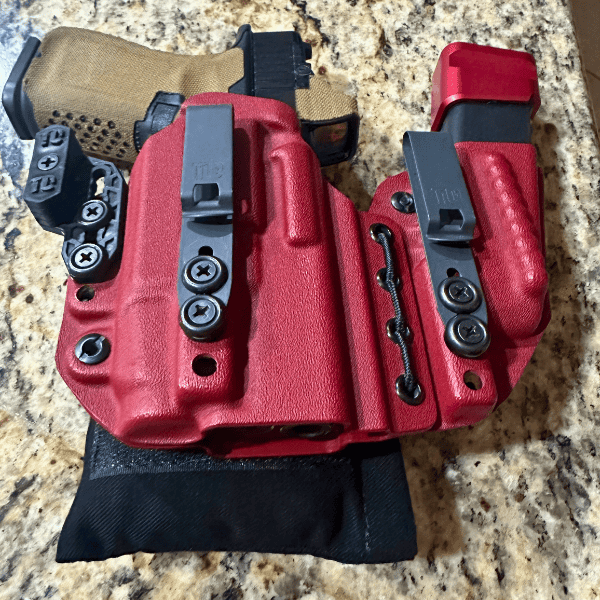 Enhanced comfort with the Cloudster Pillow holster for secure gun carrying. aiwb pillow