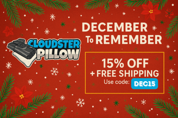 Cloudster Pillow December to Remember