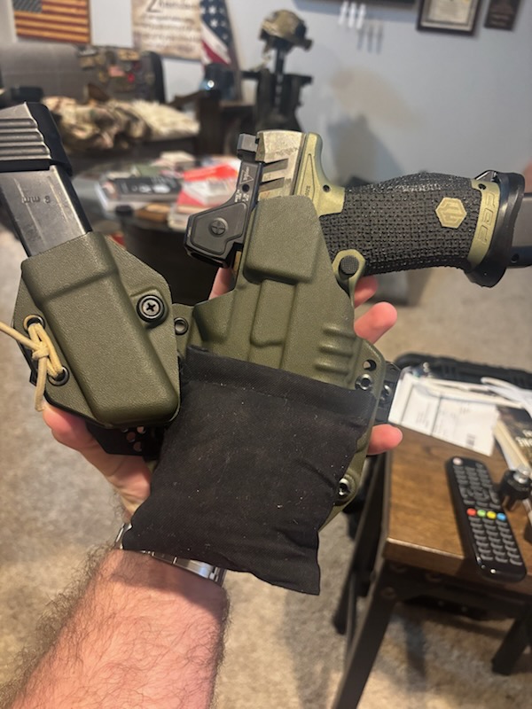 1. Custom Cloudster Pillow holster for firearm and accessories, tactical and secure.