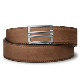 BROWN BUFFALO LEATHER GUN BELT 1.5