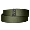 Adjustable belt for Cloudster Pillow holds, black buckle and olive green strap.
