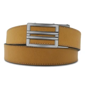 TAN BUFFALO LEATHER GUN BELT 1.5"