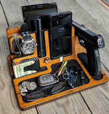 edc dump tray with gun holder