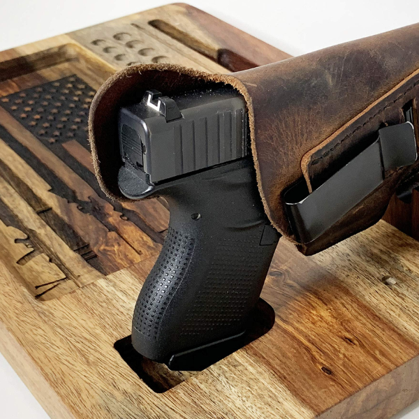 edc dump tray with gun holder