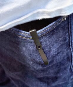 Cloudster Pocket Mag Carrier worn in front pocket showing Deep Conceal Clip