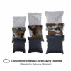 Cloudster Pillow Core Carry Bundle (Standard + Deluxe + Monster)