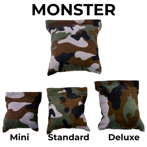 Cloudster Pillow Mini, Standard, Deluxe, Monster Camo Bundle