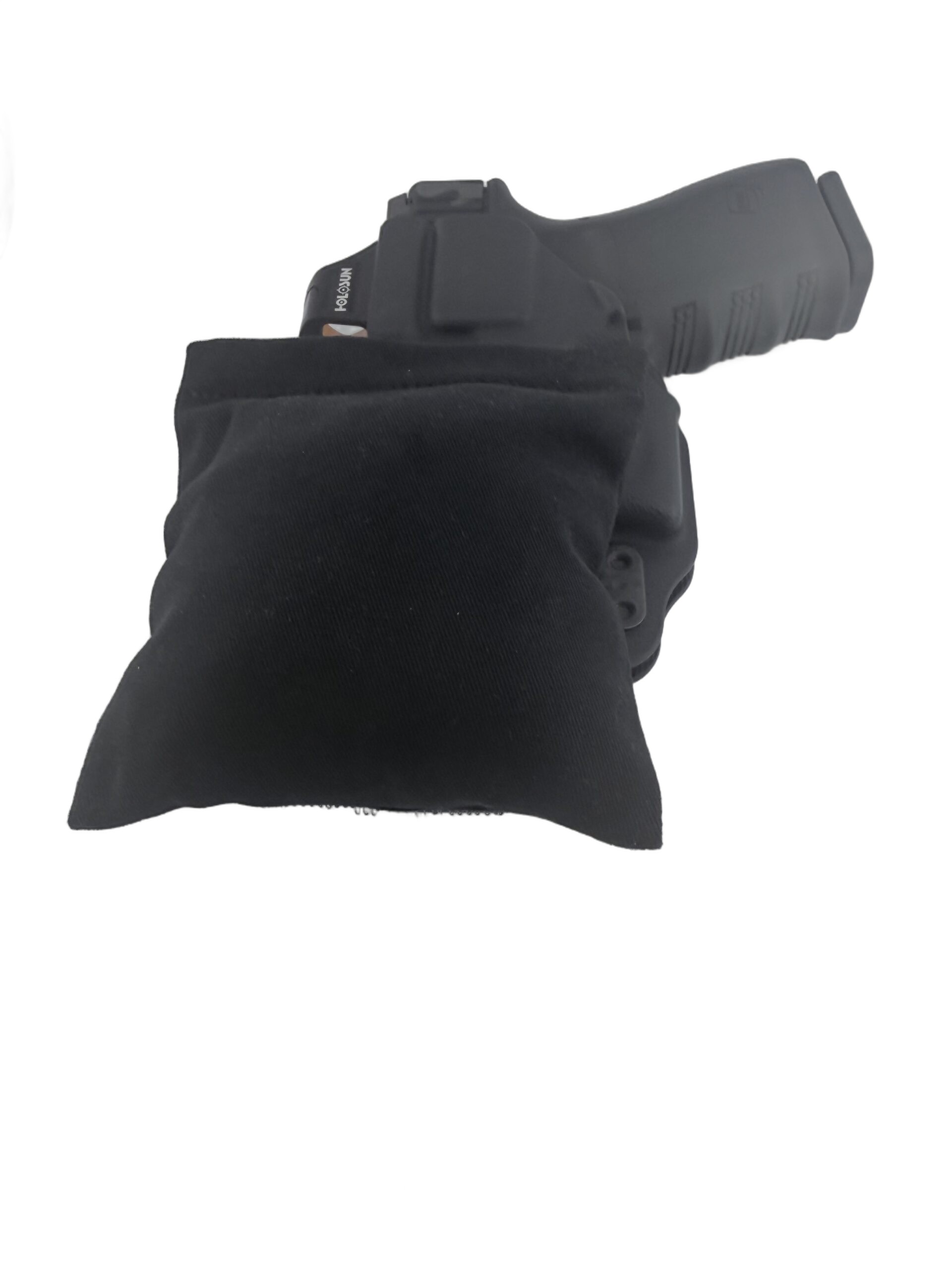 Cloudster Pillow Dark Deluxe holster wedge showing the larger cushion size