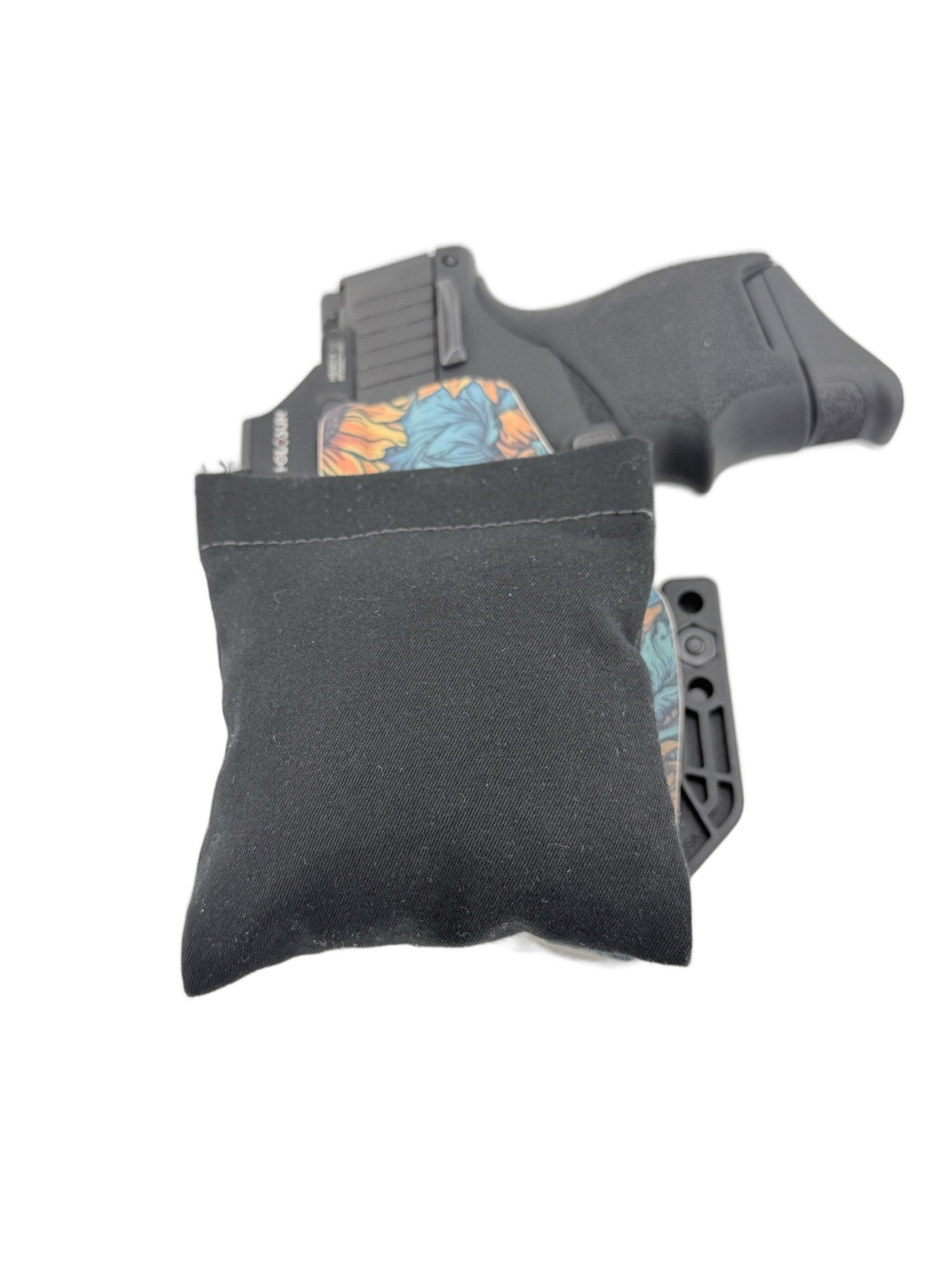 Cloudster Pillow Dark Standard holster wedge with a Glock IWB Kydex holster for appendix carry