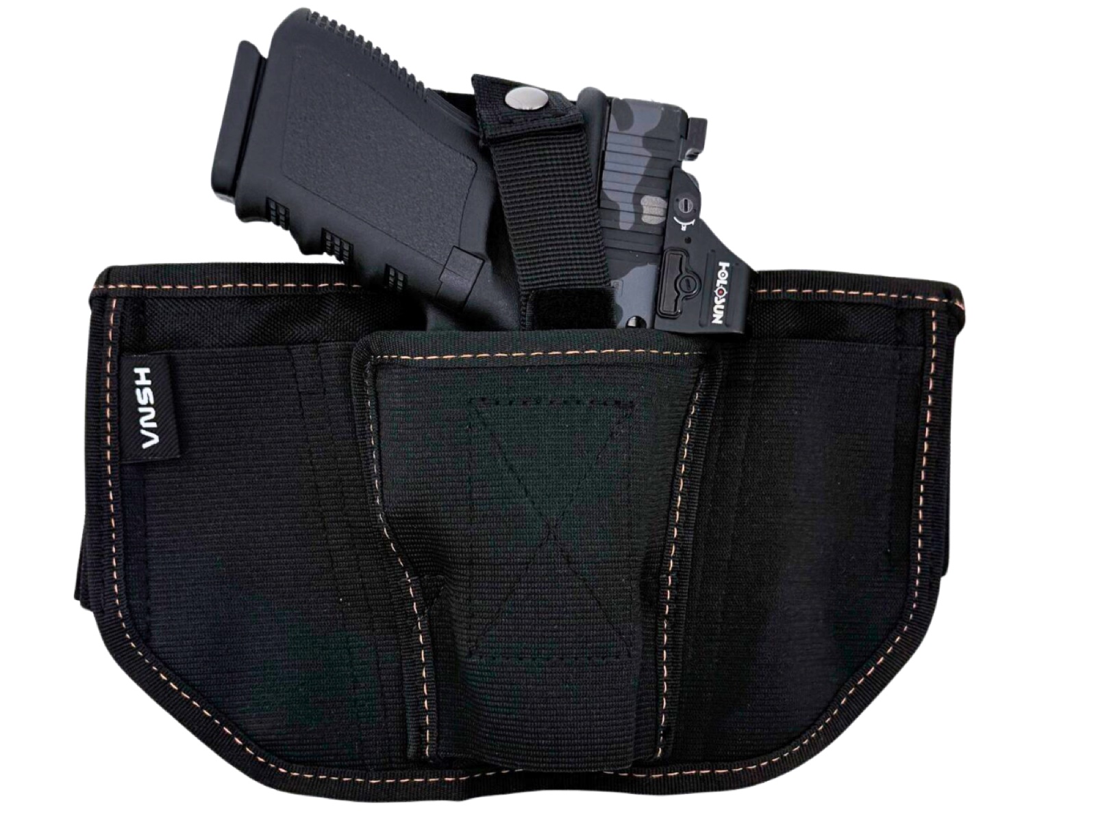 A bellyband holster and pistol — the rig you already carry