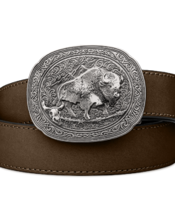 Kore coffee buffalo leather western gun belt