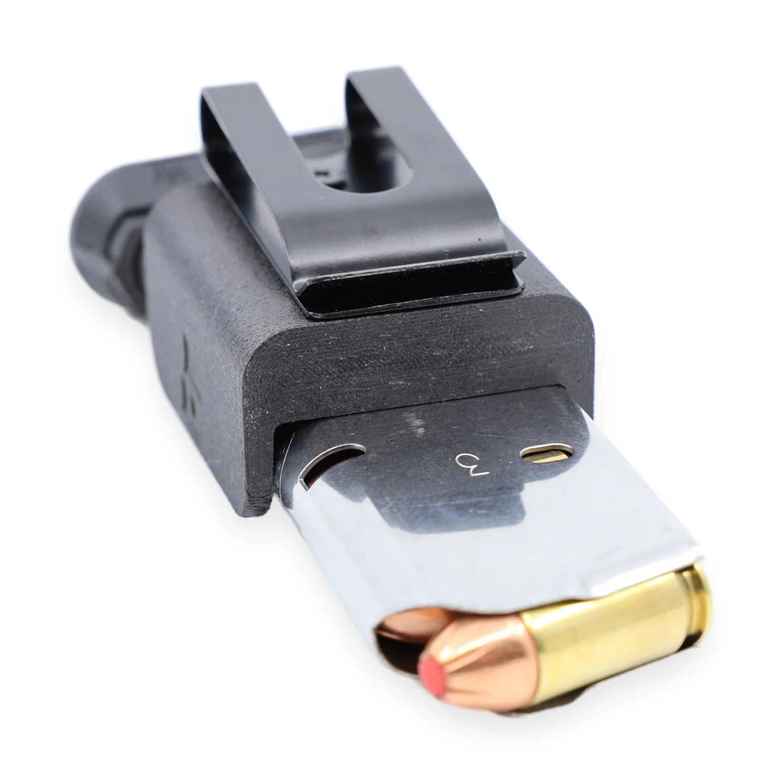 Cloudster .45 ACP Magnetic IWB/OWB Mag Carrier with a .45 ACP magazine loaded