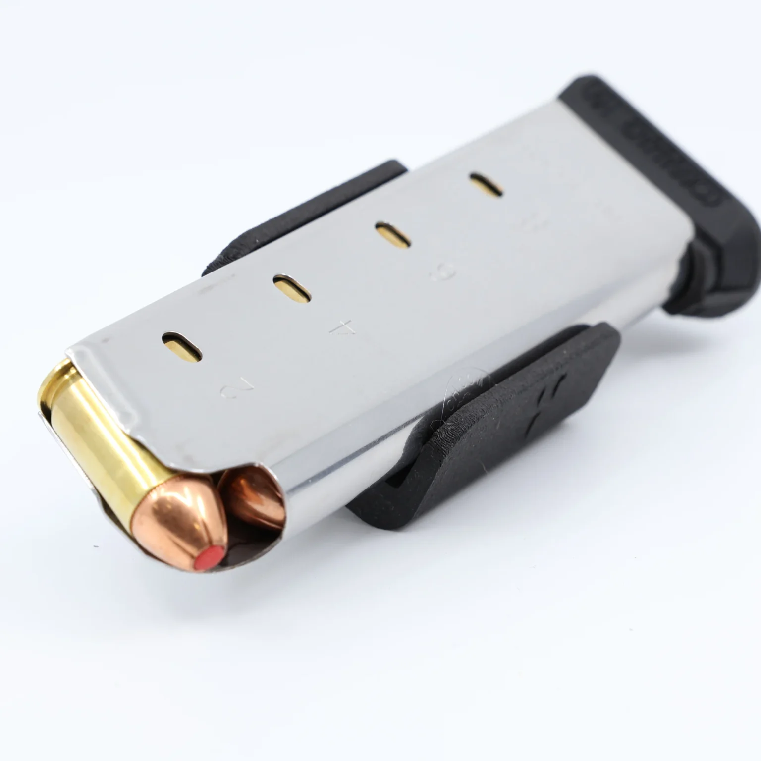 Cloudster .45 ACP Magnetic Pocket Mag Carrier holding a loaded .45 ACP magazine
