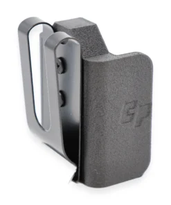 Cloudster 9mm Magnetic IWB/OWB Mag Carrier - side profile showing the belt clip