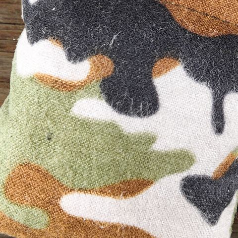 Camo Cloudster Pillow cover, cotton flannel (close-up)