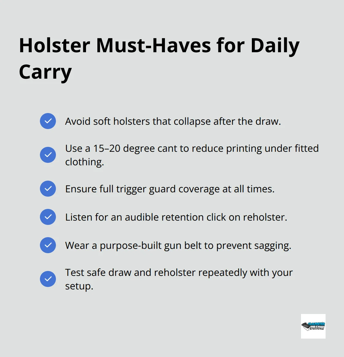 Checklist of essential holster features and setup practices for women’s concealed carry. - best concealed carry guns for women