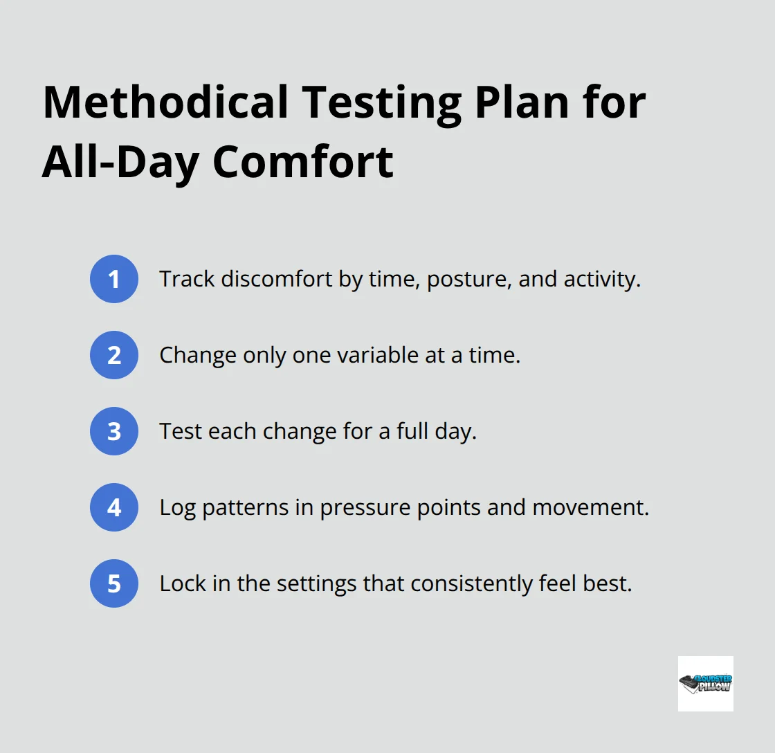 Compact checklist of steps to refine holster comfort through testing