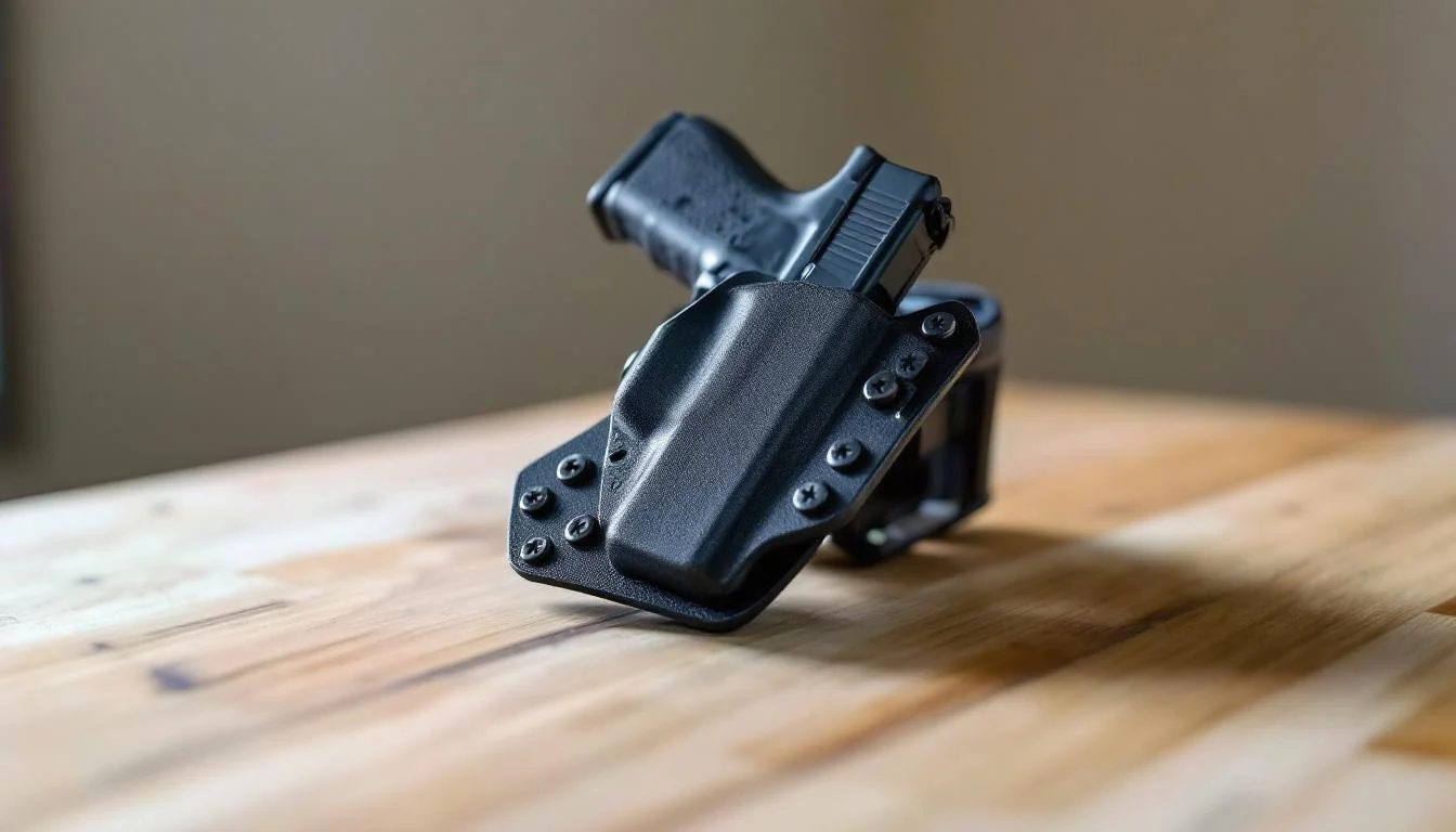 Holster for Cloudster Pillow holds with adjustable clip for secure attachment.