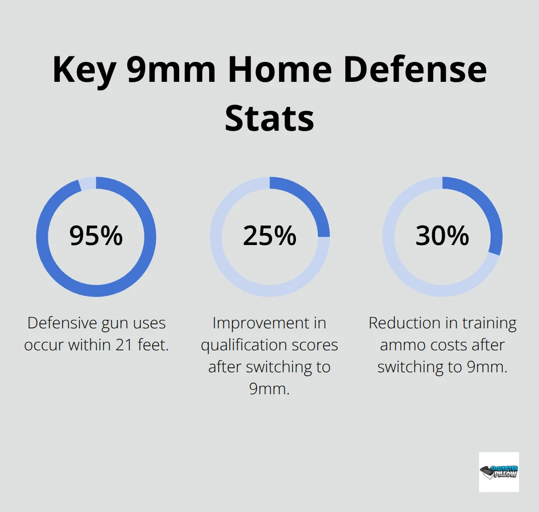 Percentage highlights for 9mm home defense performance and training