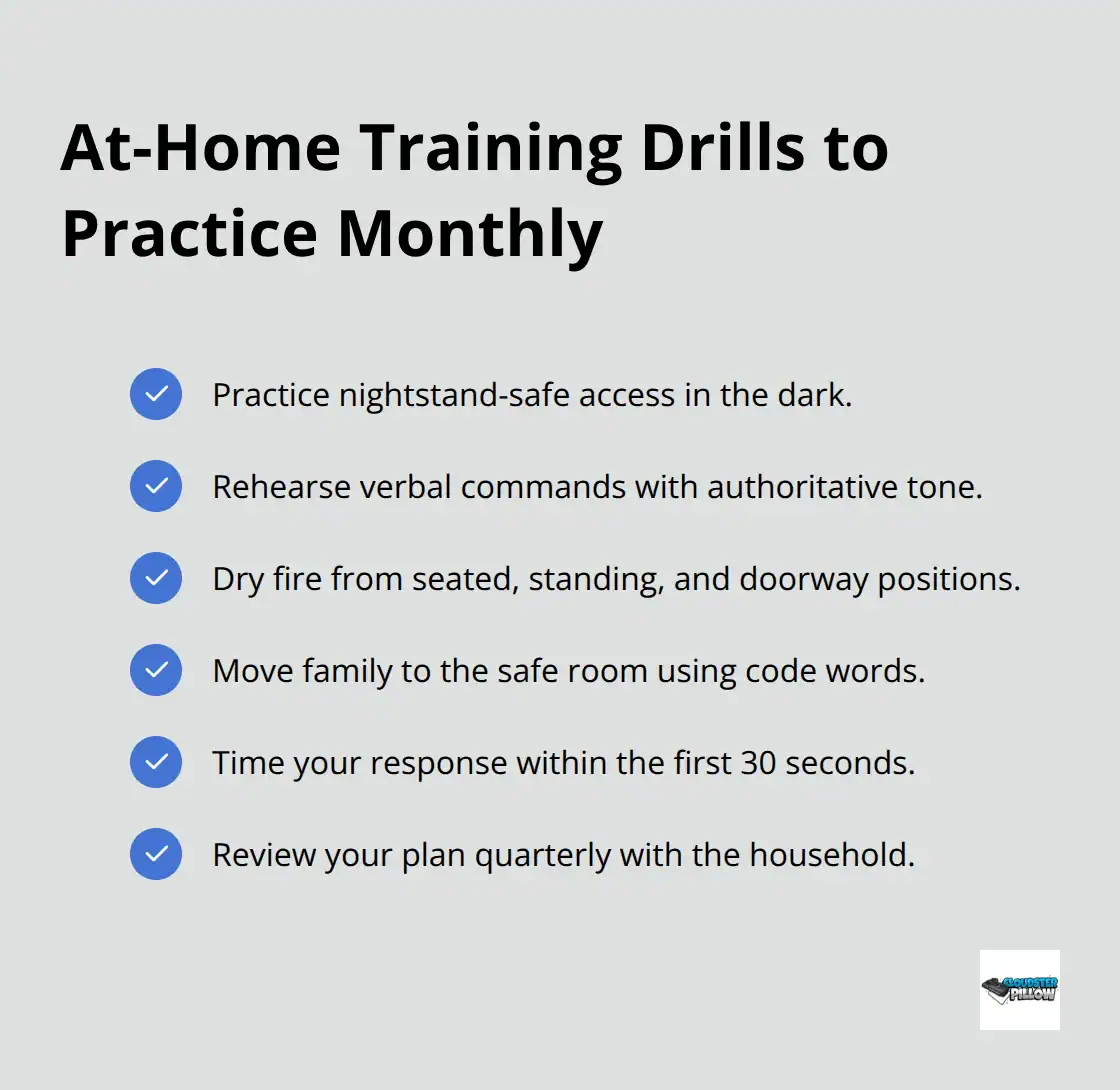 Checklisted home defense dry-fire and access drills - home defense tactics