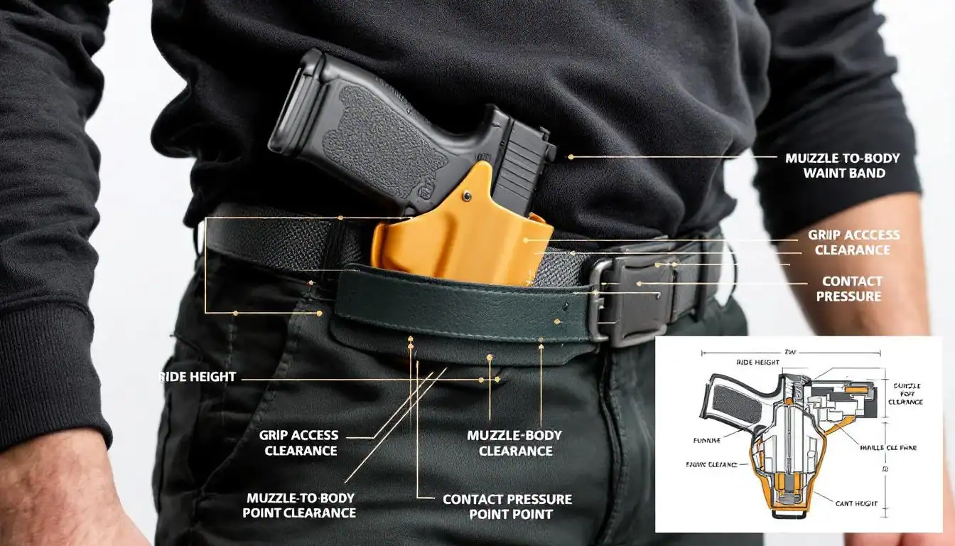 Secure holster for Cloudster Pillow with adjustable belt and contact pressure features.