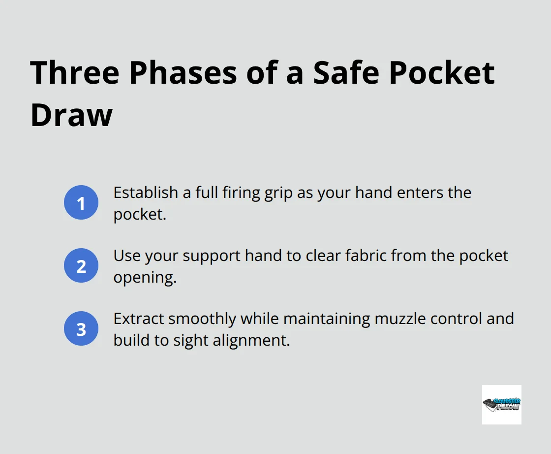 Step-by-step phases for executing a safe and efficient pocket draw.